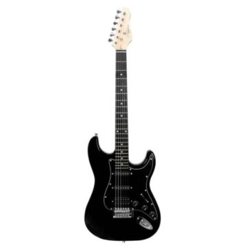 Guitarra Giannini G101 Preta Elétrica Com Escudo Preto