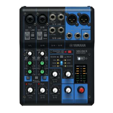 Mesa De Som Analógica Mg 06x Yamaha 1