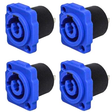 Conector De Ac-in Painel Wc 1823 In P Bl Pbl Azul  Wireconex 04 Unidades 1