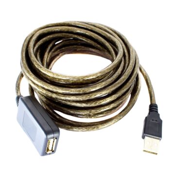 Cabo Extensão Usb A Macho  Fêmea Com Malha E Amplificador 2.0 10m Storm 1