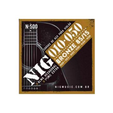Encordoamento Violão Aço 010  1ª Corda (mí) Extra N500 Nig 1