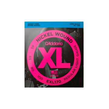 Cordas Para Baixo D Addario Xl Nickel Wound Exl170 4 Cordas Escala Longa .045-.100 1