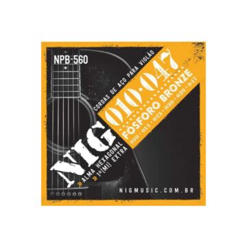 Encordoamento Violão Aço Fósforo Bronze 010 Npb560 Nig 1
