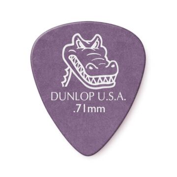 Palheta Gator Grip 0,71mm Pct C/6 417r.71 Dunlop (1812) 1