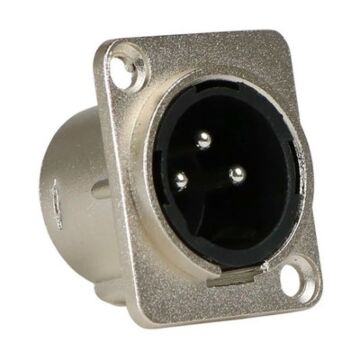 Conector Xlr Painel Cromado Mxt 10 Unidades 1