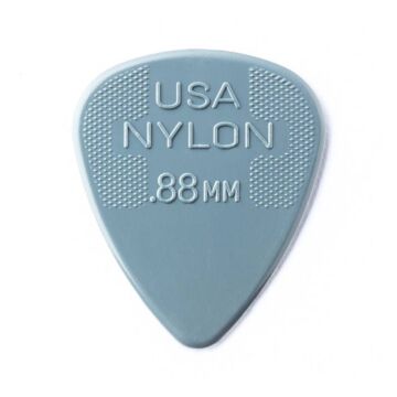 Palheta Nylon Standard 0,88mm Cinza Escuro Pct C/6 44r.88 Dunlop (1982) 1
