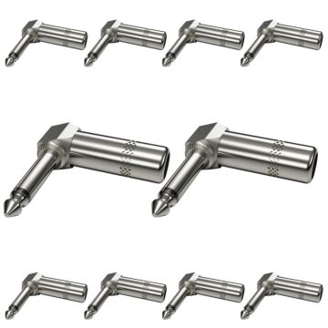 Conector P10 1/4 Ts Metal Cachimbo Wc 165 Wireconex 10 Unidades 1