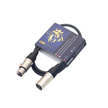 Cabo Para Microfone Balanceado Xlr Xlr 01 Metro Mcb-01 Kng Wireconex 1