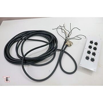 O cabo de 8.80 metros Multi Cabo Mogami Gold com conector DB25 e painel equipado com 8 conectores XLR/P10 fêmea, modelo Neo Trix, oferece qualidade de áudio excepcional e versatilidade para entusiastas e profissionais do áudio. Combinando a reputação prem