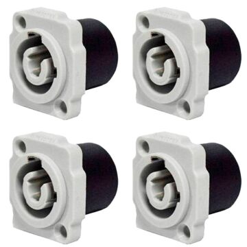 Conector De Ac-out Painel Wc 1833 Out P Gy Pgy Azul Wireconex 04 Unidades 1