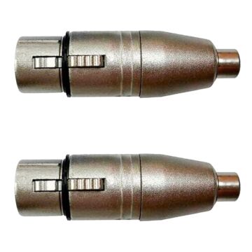 Adaptador Rca Fêmea P/xlr 3p Fêmea Niq. Wc 244 Ad 02 Unidades Wireconex 1