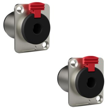 Conector 1/4 Fêmea Painel Trs Wc 195 Wireconex 02 Unidades 1