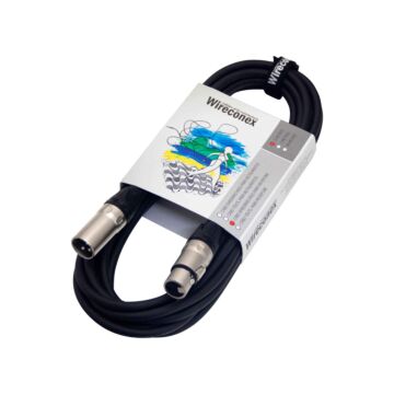 Cabo Para Microfone Emborrachado Xlr Xlr 5 Metros Mpbe-5 Wireconex 1