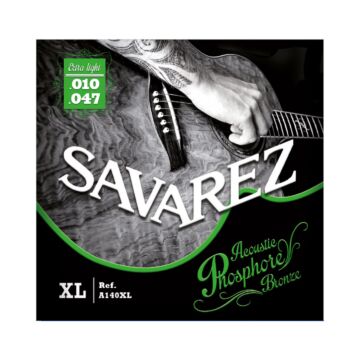 Encordoamento Violão Aço .010-.047 Savarez P. Bronze A140XL 1