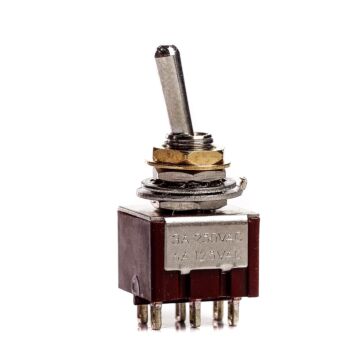 Chave Seletora Mini 2 Posições Toogle Dourada Spirit M205-GD 1