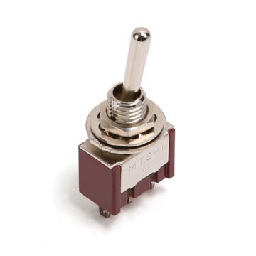 Chave Seletora Mini 2 Posições Toogle Dourada Spirit M105-GD 1