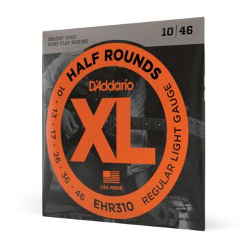 Encordoamento Guitarra 10-46 D Addario Half Rounds EHR310 1