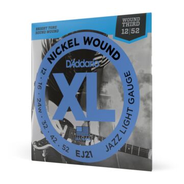 Encordoamento Para Guitarra 12-52 D Addario XL Nickel EJ21 1