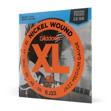 Encordoamento Para Guitarra 13-56 D Addario XL Nickel EJ22 1