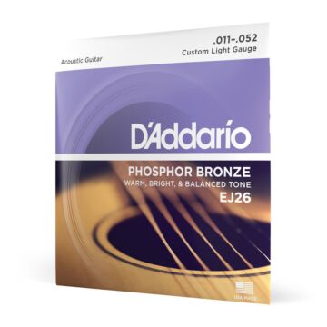 Encordoamento Violão Aço 11-52 D Addario Phosphor EJ26 1
