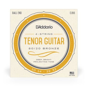 Encordoamento Violão Tenor Aço D Addario Bronze 80/20 EJ66 1
