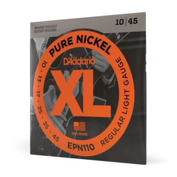 Encordoamento Guitarra 10-45 D Addario XL Pure Nickel EPN110 1