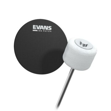 Pad Protetor Pele Bumbo Pedal Simples (2 Peças) Evans EQPB1 1