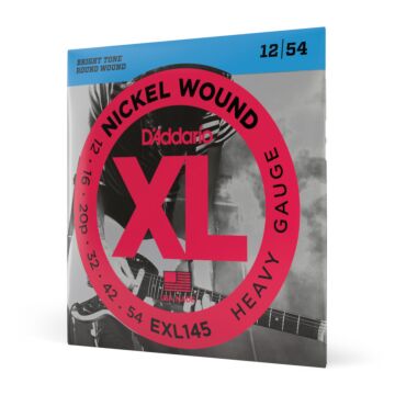 Encordoamento Guitarra 12-54 D Addario XL Nickel EXL145 1