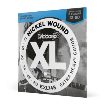 Encordoamento Guitarra 12-60 D Addario XL Nickel EXL148 1