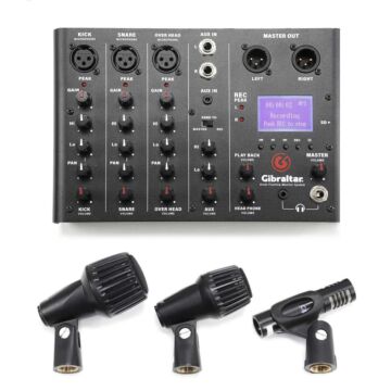 Sistema Monitor Para Bateria Com Microfones Gibraltar GDMS 1