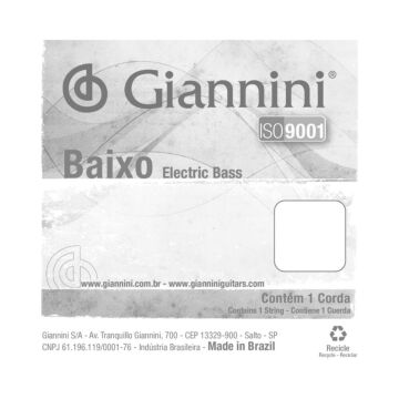 Corda Avulsa Baixo 2 Giannini Nickel Round Wound GEEBRL5.2 1
