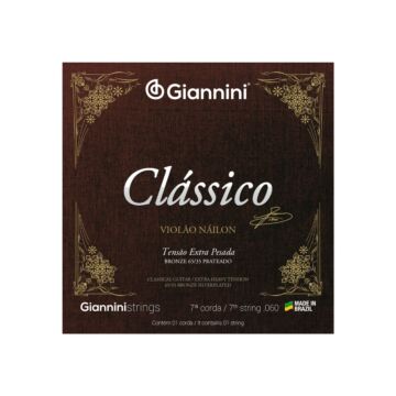 Corda Avulsa Violão Nylon 7 Extra Pesada Giannini GENWXPA7 1