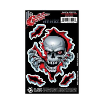 Adesivo Guitarra Peek A Boo Skull Tattoo D Addario GT77002 1