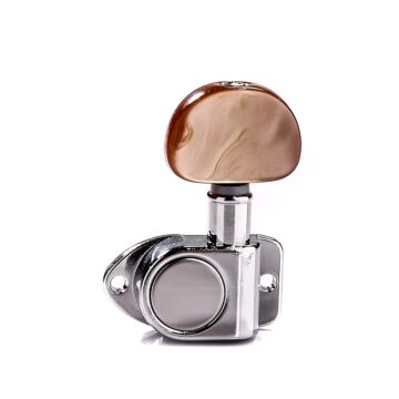 Tarraxa Para Violão Cromada/Marrom Spirit J508BW-CR-R3L3 1