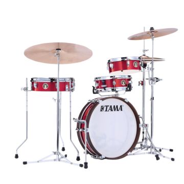 Bateria Shell Pack (4 Tambores) Vermelha Burnt Red Mist Tama Club-Jam Pancake LJK48P-BRM 1
