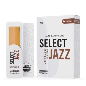 Palheta Sax Alto 2H (10 Peças) DAddario Organic Select Jazz 1