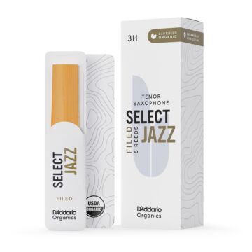 Palheta Sax Tenor 3H (5 Peças) DAddario Organic Select Jazz 1