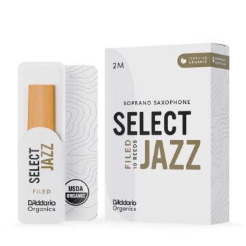 Palheta Sax Soprano 2M (10) DAddario Organic Select Jazz 1