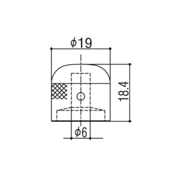 Knob De Metal Cromado (3 Unidades) Gotoh VK1-19-C 1