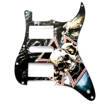 Escudo Guitarra Am Strat HSH Caveiras Cruz Spirit 120-HS 1