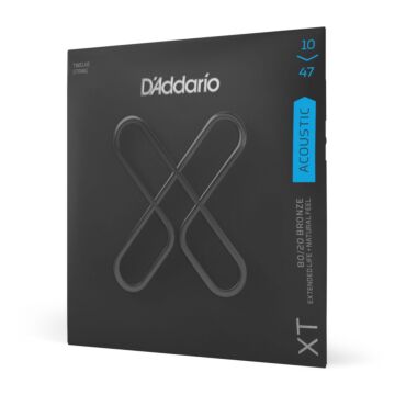 Encordoamento Violão Aço 12 Revestido D Addario XTABR1047-12 1