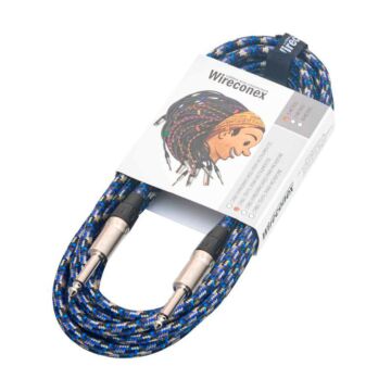 Cabo Para Instrumentos Têxtil P10 P10 3 Metros Guitx-03 Wireconex 1