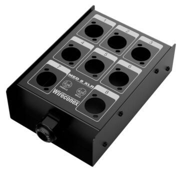 Painel Para Multicabos Sem Conectores 8 Vias Xlr - Wireconex 1