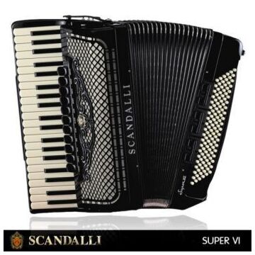 Acordeon Scandalli Air VI - Teclado Accordion com qualidade excepcional