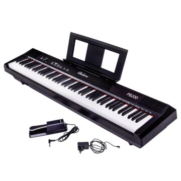 Piano Digital Bulara PB200 88 Teclas Hammer Action - Preto-Instrumento