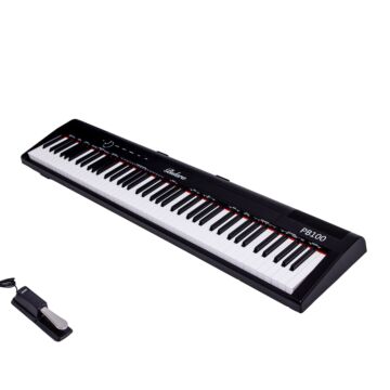 Piano Digital Bulara PB100 88 Teclas Semi-pesadas - Preto-Instrumento
