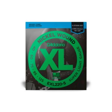 Cordas Para Baixo 5 Cordas D Addario Xl Exl220-5 .040-.125 1