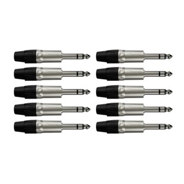 Conector P10 Stereo Macho Wc 1123 Wireconex 10 Unidades 1