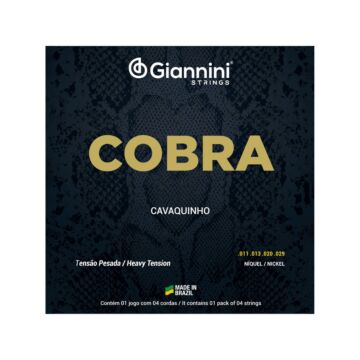 Encordoamento P/cavaquinho Giannini Cobra Niquel Pesada Gescp 1