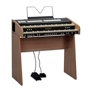 Cantorum Duo Plus com estante e pedais Viscount órgão portátil